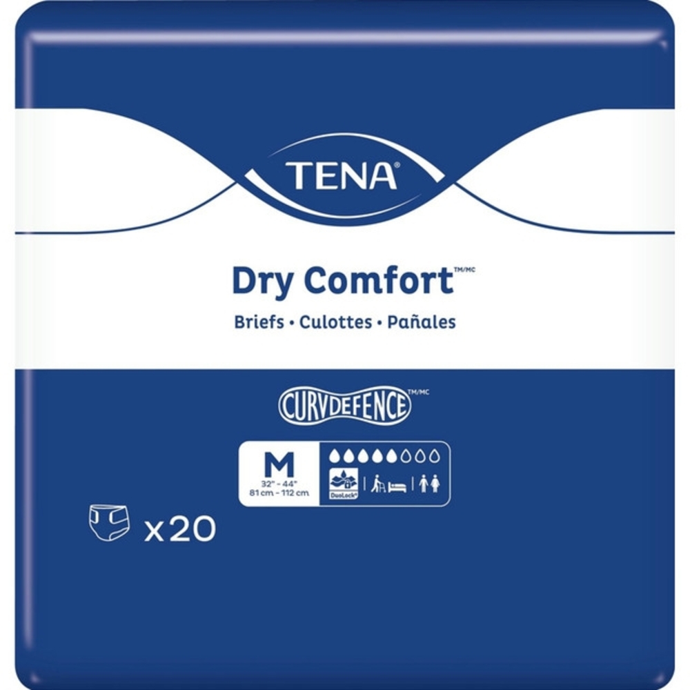 TENA Dry Comfort Briefs - Blue 2 Packs Of 2